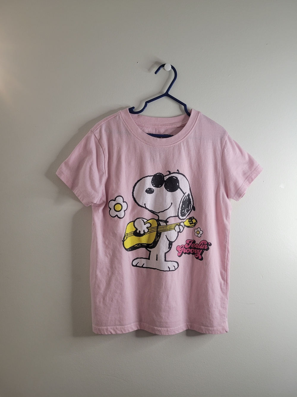 Peanuts Pink Snoopy Guitar Tee